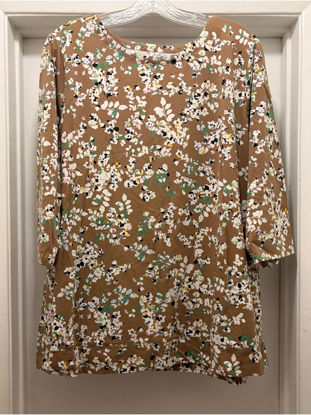 J.Jill Luxe Supima Cotton Blend Floral Crew-Neck Tunic Women’s 2X Everyday,Boho - Picture 3 of 13